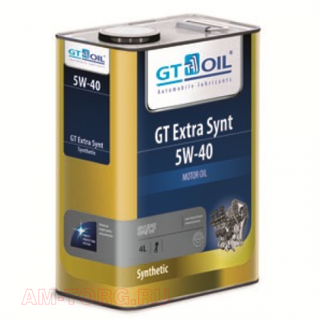 Масло моторное GT Extra Synt 5W40 4 литра 5W40 (04) 